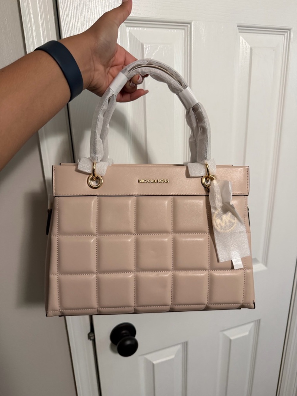 Michael Kors Quilted Top-Handle Tote - Blush BRAND NEW